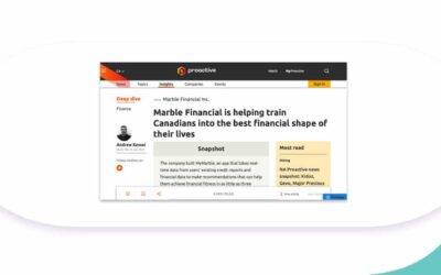 June 12 2021 – Marble Financial Featured on Proactive’s Deep Dive