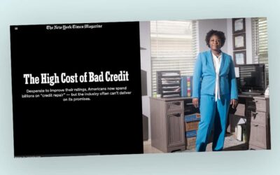 Industry News – New York Times – The High Cost of Bad Credit by Mya Frazier