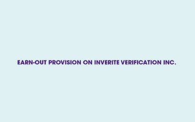Aug 2, 2023 – Marble Completes Earn-Out Provision on Inverite Verification Inc.